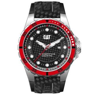 ΡΟΛΟΙ CATERPILLAR YN14121128 CATERPILLAR P52 Sports Black Rubber Strap