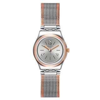 ΡΟΛΟΙ SWATCH  YSS327M SWATCH Full Silver Jacket Crystals Two Tone Stainless Steel Bracelet