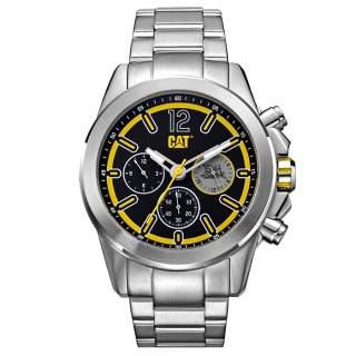 ΡΟΛΟΙ CATERPILLAR YU14911137 CATERPILLAR Twist up Chronograph Silver Stainless Steel Bracelet