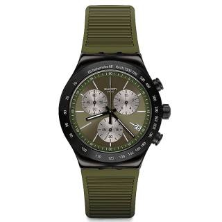 ΡΟΛΟΙ SWATCH YVB411SWATCH Jungle Snake Khaki Rubber Chronograph