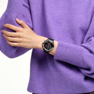 ΡΟΛΟΙ SWATCH  YVB413 SWATCH Magenta At Night Black Silicone Strap