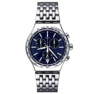 ΡΟΛΟΙ SWATCH  YVS445G  SWATCH Irony Dress My Wrist Chronograph Silver Stainless Steel Bracelet