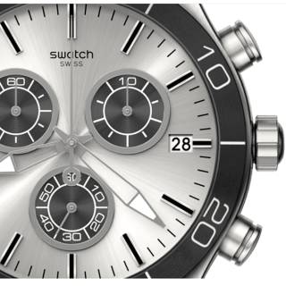 ΡΟΛΟΙ SWATCH YVS486 SWATCH Great Outdoor Irony Chronograph Black Rubber Strap