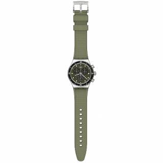 ΡΟΛΟΙ SWATCH  YVS488 SWATCH  Back In Khaki Chronograph Khaki Rubber Strap