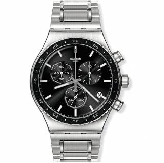 ΡΟΛΟΙ SWATCH YVS495G SWATCH Carbonium Dream  Chronograph Stainless Steel Bracelet