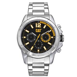 ΡΟΛΟΙ CATERPILLAR  YW14311137 CATERPILLAR Big Twist 24 Chronograph Silver Stainless Steel Bracelet