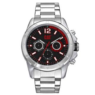 ΡΟΛΟΙ CATERPILLAR  YW14311138 CATERPILLAR Big Twist 24 Chronograph Silver Stainless Steel Bracelet