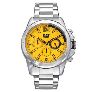 ΡΟΛΟΙ CATERPILLAR  YW14311731 CATERPILLAR Big Twist 24 Chronograph Silver Stainless Steel Bracelet