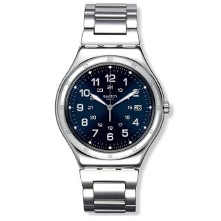 ΡΟΛΟΙ SWATCH  YWS420GC SWATCH Irony Big Classic Blue Boat Again Silver Stainless Steel Bracelet