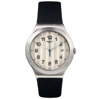 ΡΟΛΟΙ SWATCH  YWS437 SWATCH Cotes Silver Black Rubber Strap