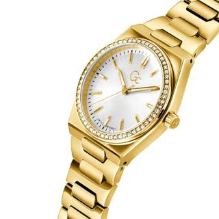 ΡΟΛΟΙ GUESS COLLECTION Z38002L1MF GUESS Collection Prodigy Crystals Gold Stainless Steel Bracelet