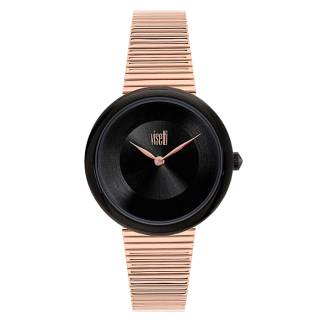 ΡΟΛΟΙ VISETTI  ZE-358RB VISETTI Pure Chic Rose Gold Stainless Steel Bracelet