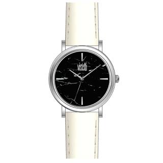 ΡΟΛΟΙ VISETTI ZE-911SWB  VISETTI Mar-Bling White Leather Strap